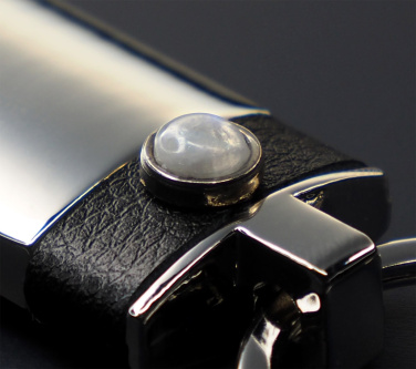 Logotrade promotional giveaway picture of: Moonstone Keyring 1295095